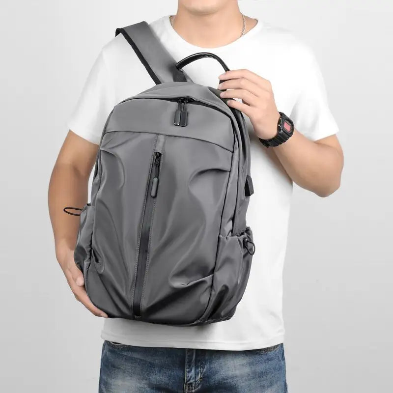 Travel Laptop Backpack for Men & Women – Business Anti-Theft College Bag with USB Charging Port, Fits 15.6” Laptop – Water-Resistant, Lightweight, Black, Blue, Gray