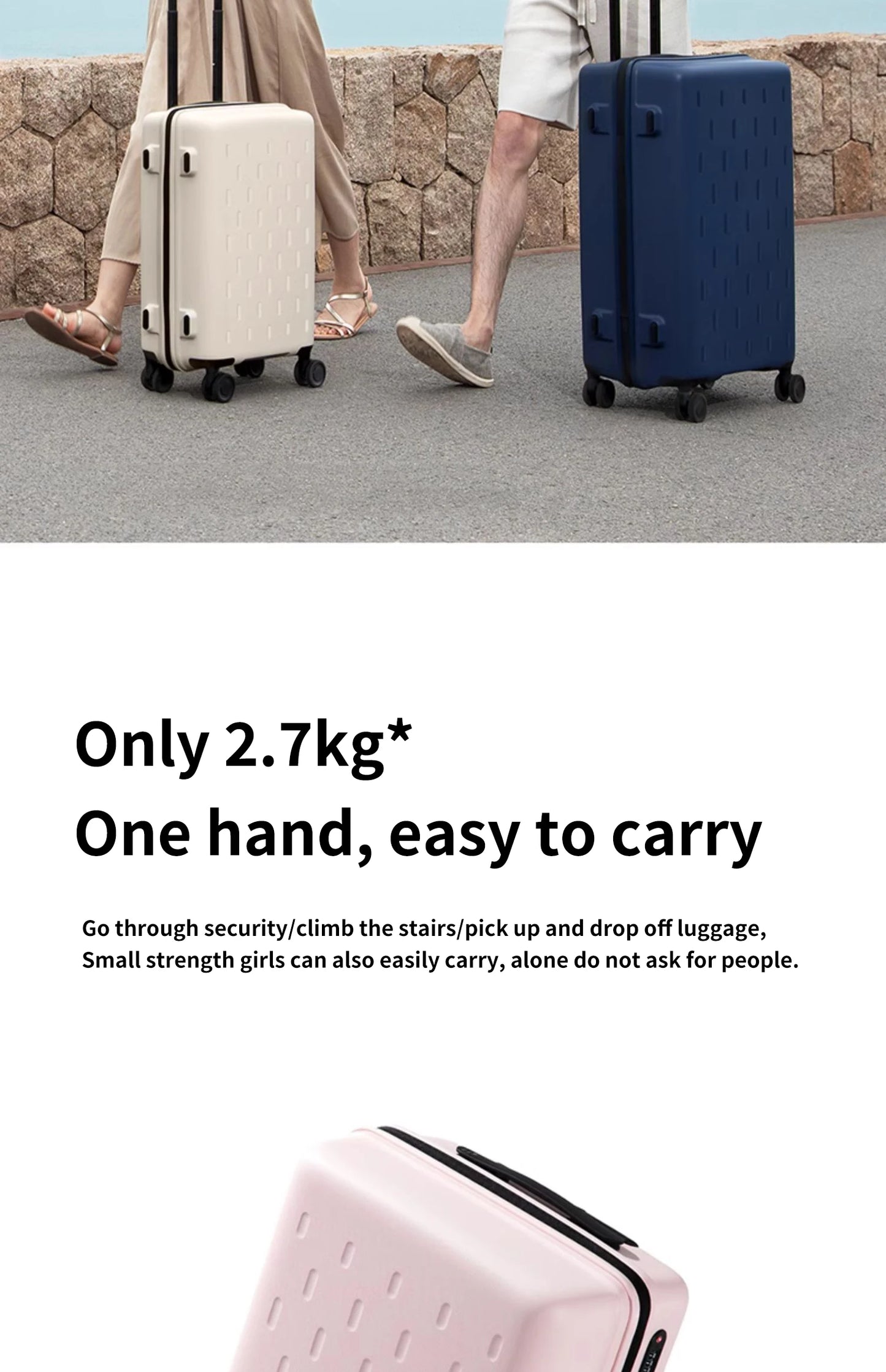 Xiaomi suitcase luggage case men and women 20/24 inch large-capacity colorful ultra-light Mijia suitcase boarding password box