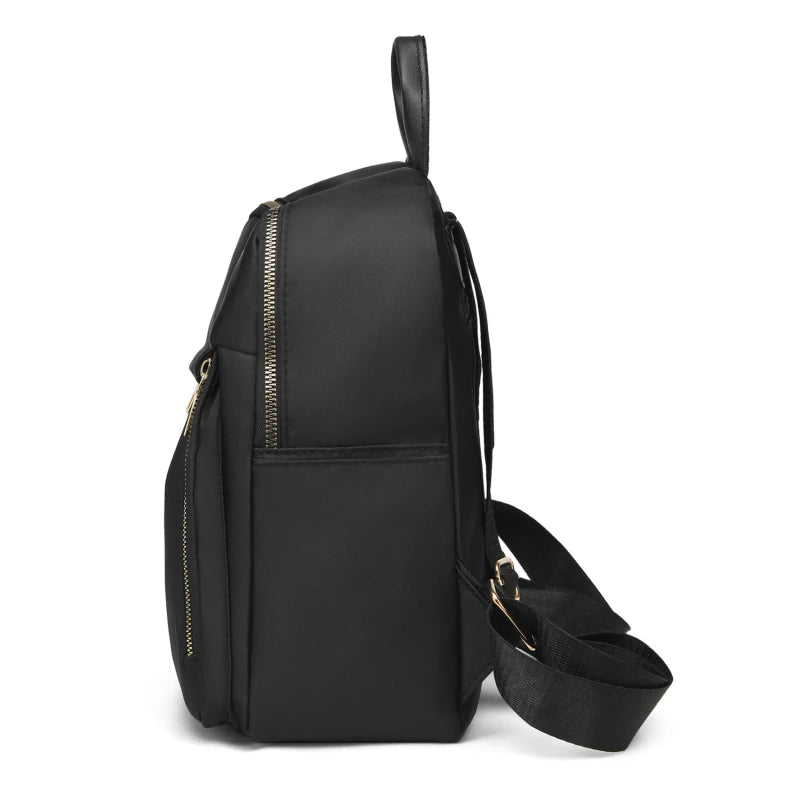 Women Backpack Travel Casual Waterproof Oxford Shoulder Bags Female Large Capacity Handbag Rucksack Black Purse School Pack