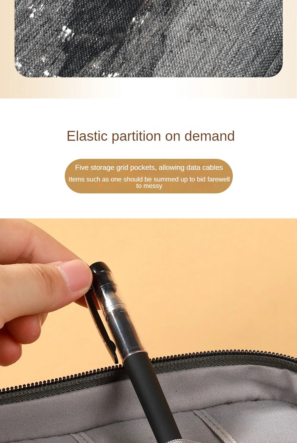 Three Layer Digital Bag Multifunctional Travel Portable Accessories Sorting Bag Large Capacity Power Supply Accessories Bag