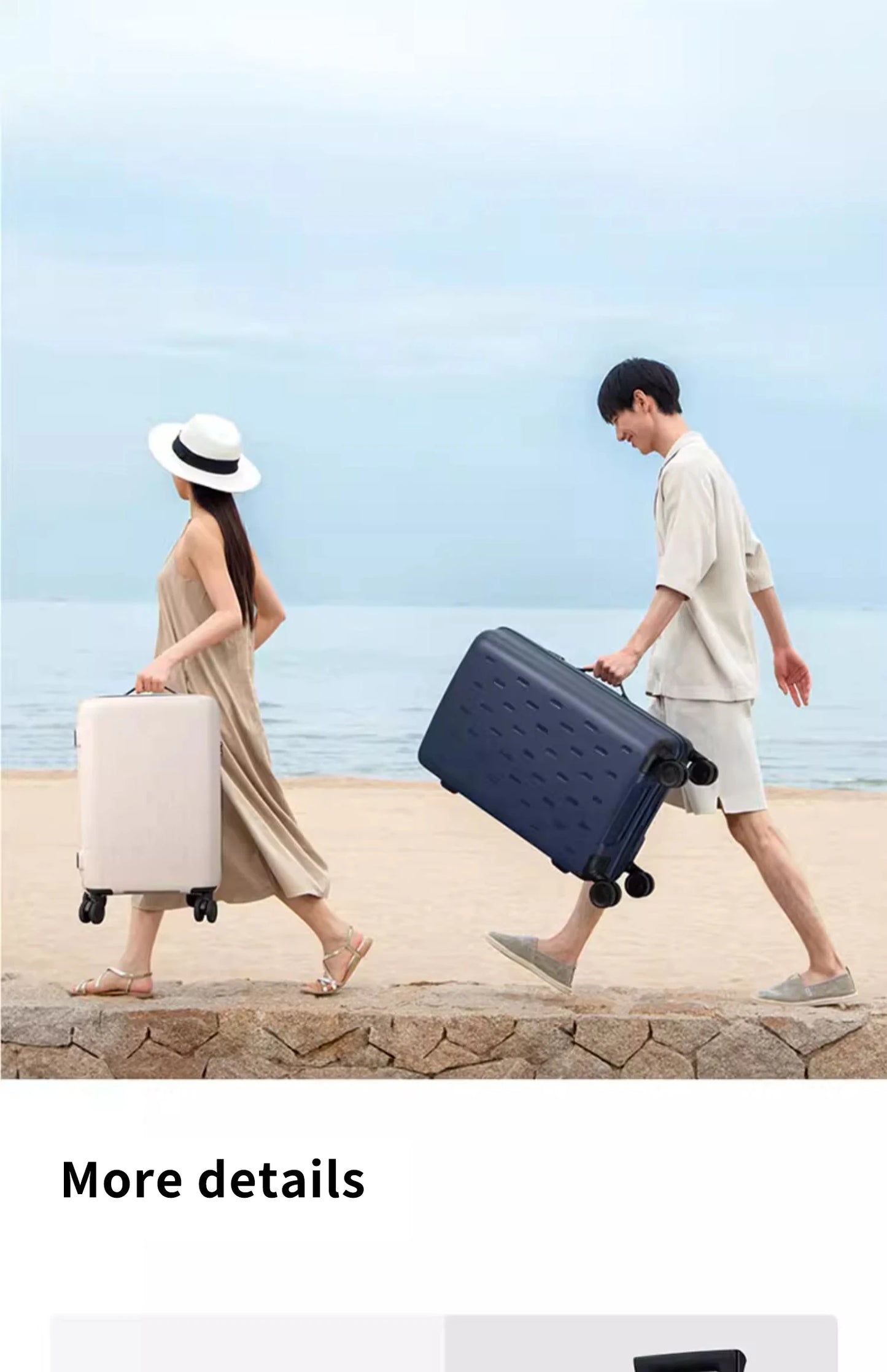 Xiaomi suitcase luggage case men and women 20/24 inch large-capacity colorful ultra-light Mijia suitcase boarding password box