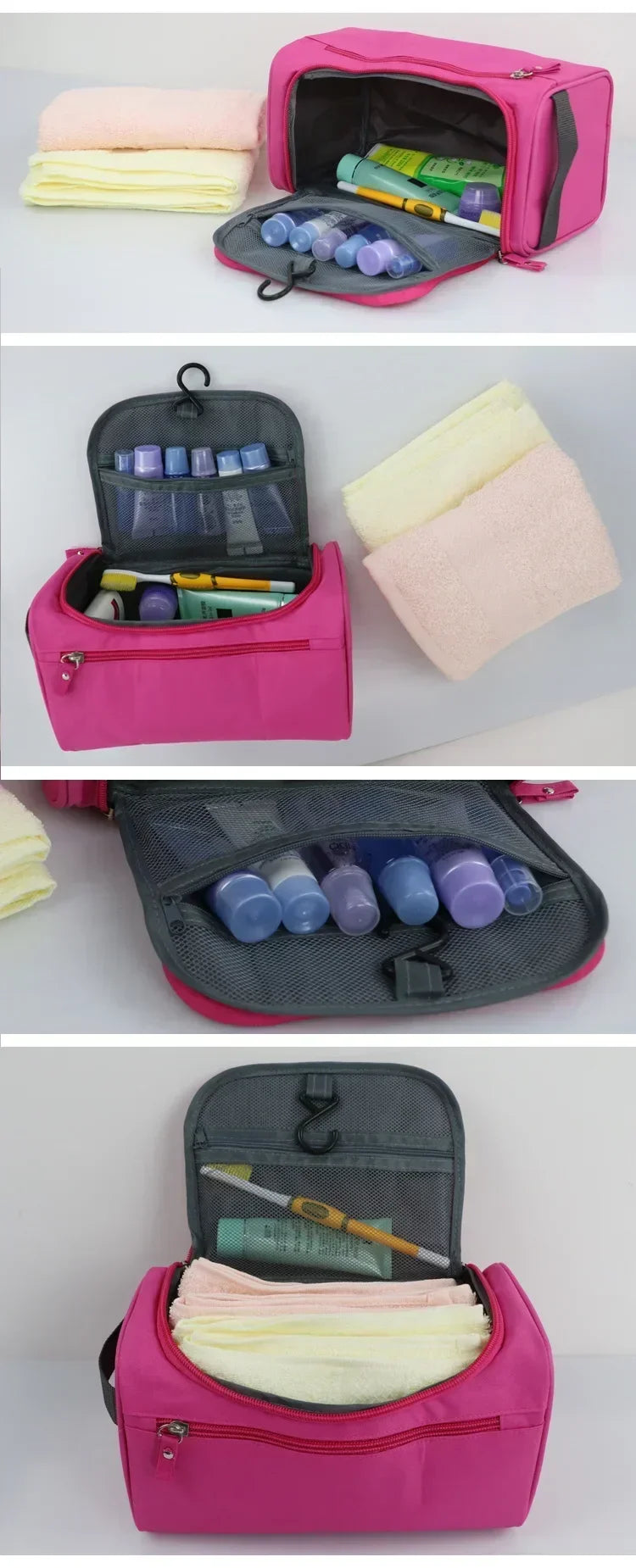 Hot Selling Women Makeup Bags Large Capacity Travel Toiletry Hanging Organizer Kit Cosmetic Bag