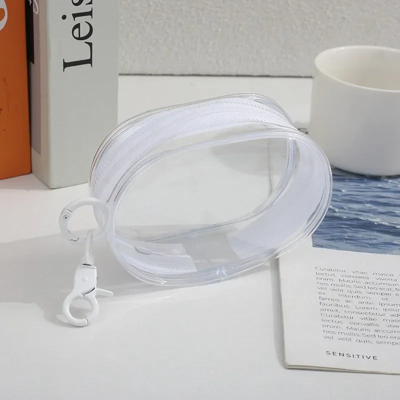 Transparent Travel Cable Organizer - Portable Charger Case with Accessories Storage Bag for Home/Office Ideal for as a pendant.