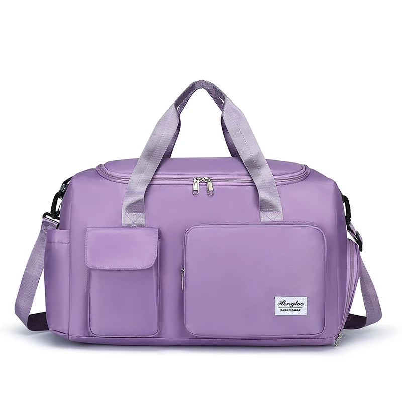 Travel Bag Large Capacity Weekender Overnight Carry On Duffle Bags with Shoe Compartment Sports Fitness Gym Bags for Women