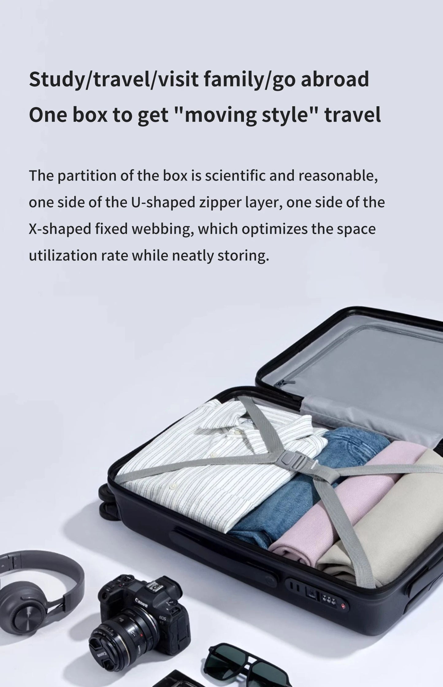 Xiaomi suitcase luggage case men and women 20/24 inch large-capacity colorful ultra-light Mijia suitcase boarding password box