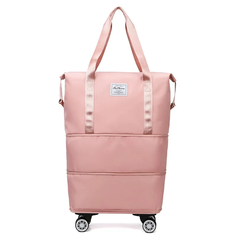 Oxford cloth large capacity travel bag Dry wet separation storage business travel luggage bag Detachable universal wheel