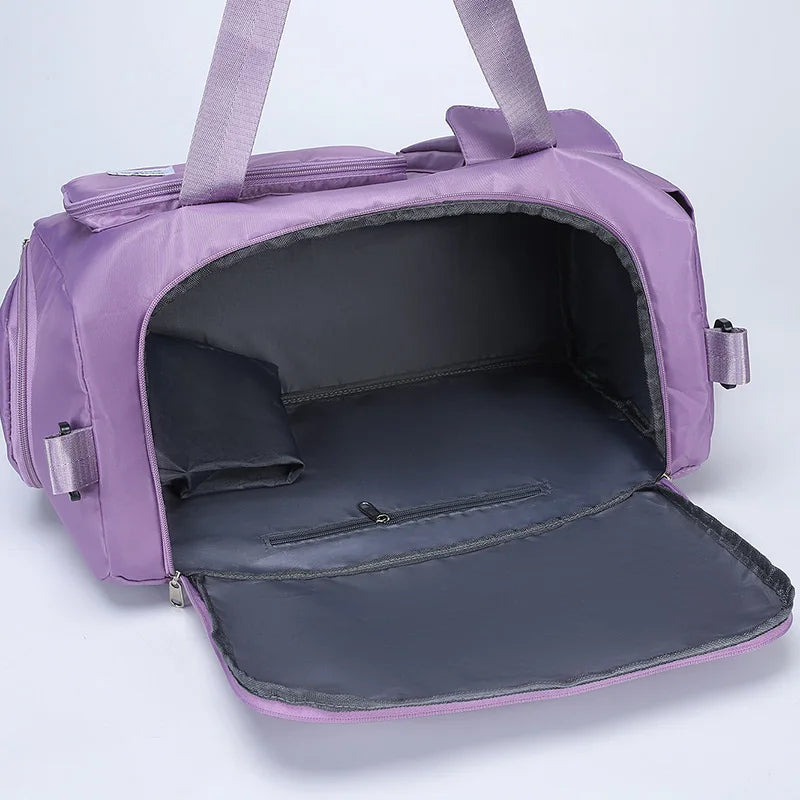 Travel Bag Large Capacity Weekender Overnight Carry On Duffle Bags with Shoe Compartment Sports Fitness Gym Bags for Women