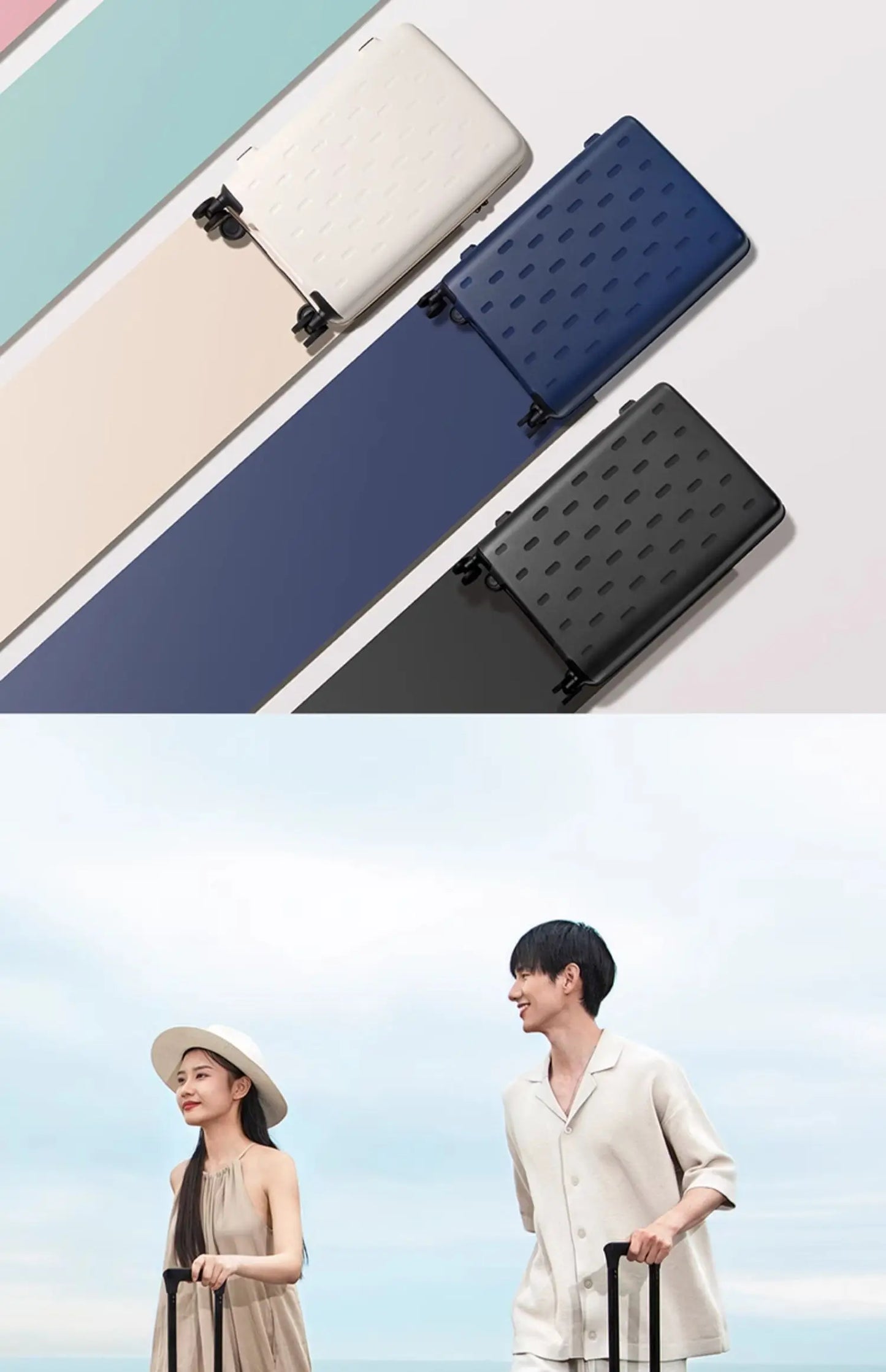 Xiaomi suitcase luggage case men and women 20/24 inch large-capacity colorful ultra-light Mijia suitcase boarding password box
