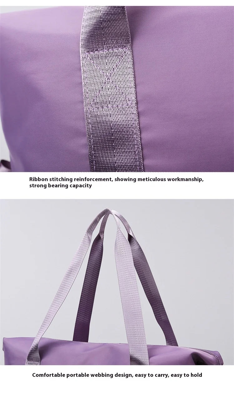 Oxford cloth large capacity travel bag Dry wet separation storage business travel luggage bag Detachable universal wheel