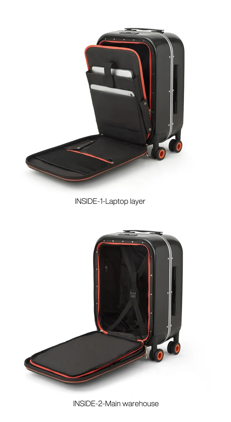 Mixi Patent Design Aluminum Frame Suitcase Carry On Rolling Luggage Beautiful Boarding Cabin 18 20 24 Inch M9260