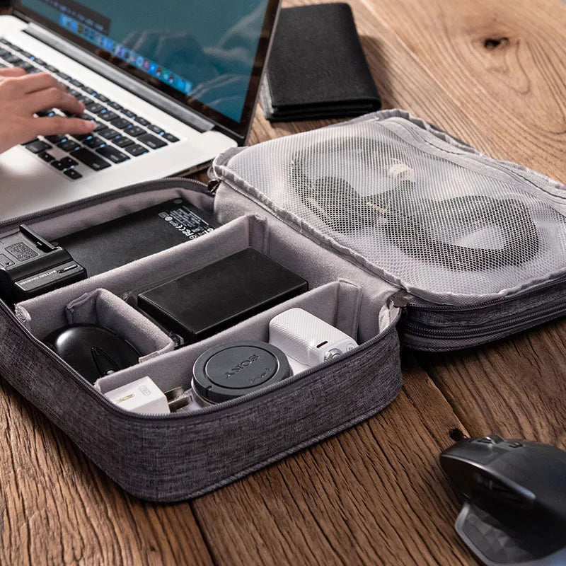 Three Layer Digital Bag Multifunctional Travel Portable Accessories Sorting Bag Large Capacity Power Supply Accessories Bag