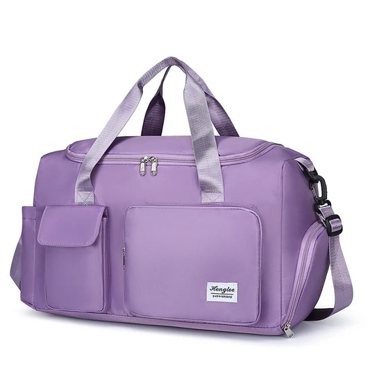 Travel Bag Large Capacity Weekender Overnight Carry On Duffle Bags with Shoe Compartment Sports Fitness Gym Bags for Women