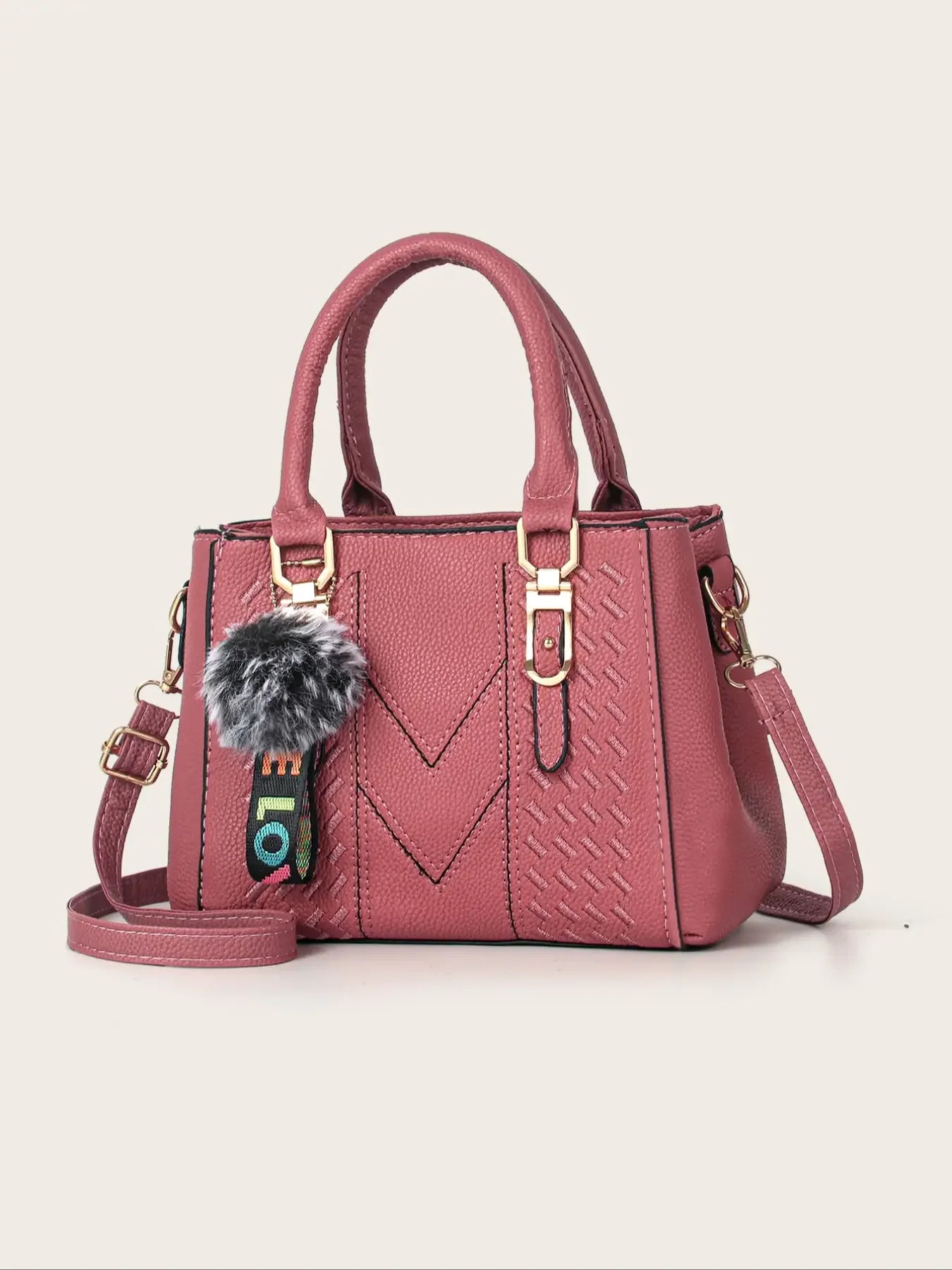 Fashionable large capacity embroidered women's crossbody bag, casual handbag for daily use