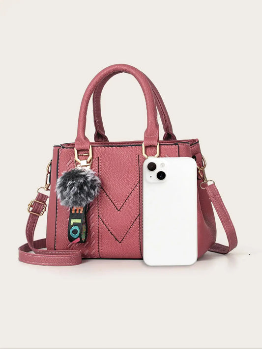 Fashionable large capacity embroidered women's crossbody bag, casual handbag for daily use